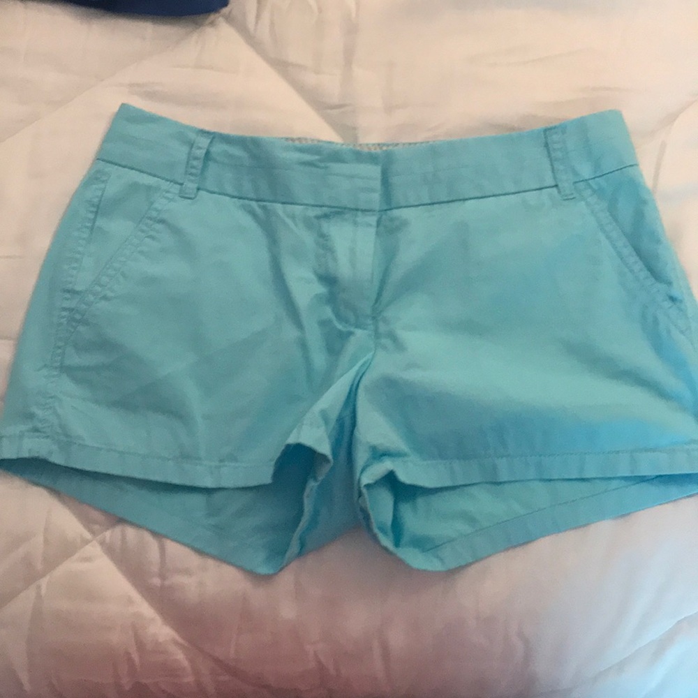 Sky blue size 4 3” inseam JCREW shorts